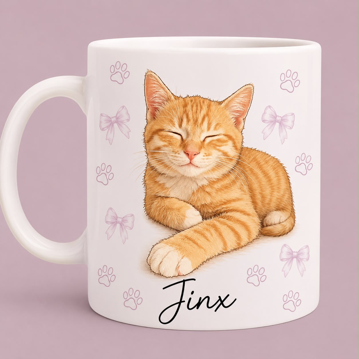 Personalised Pet Portrait Mug – Custom Dog, Cat, Rabbit & Small Animal Coffee Mug | Personalised Name Ceramic Mug | 11oz Gift.