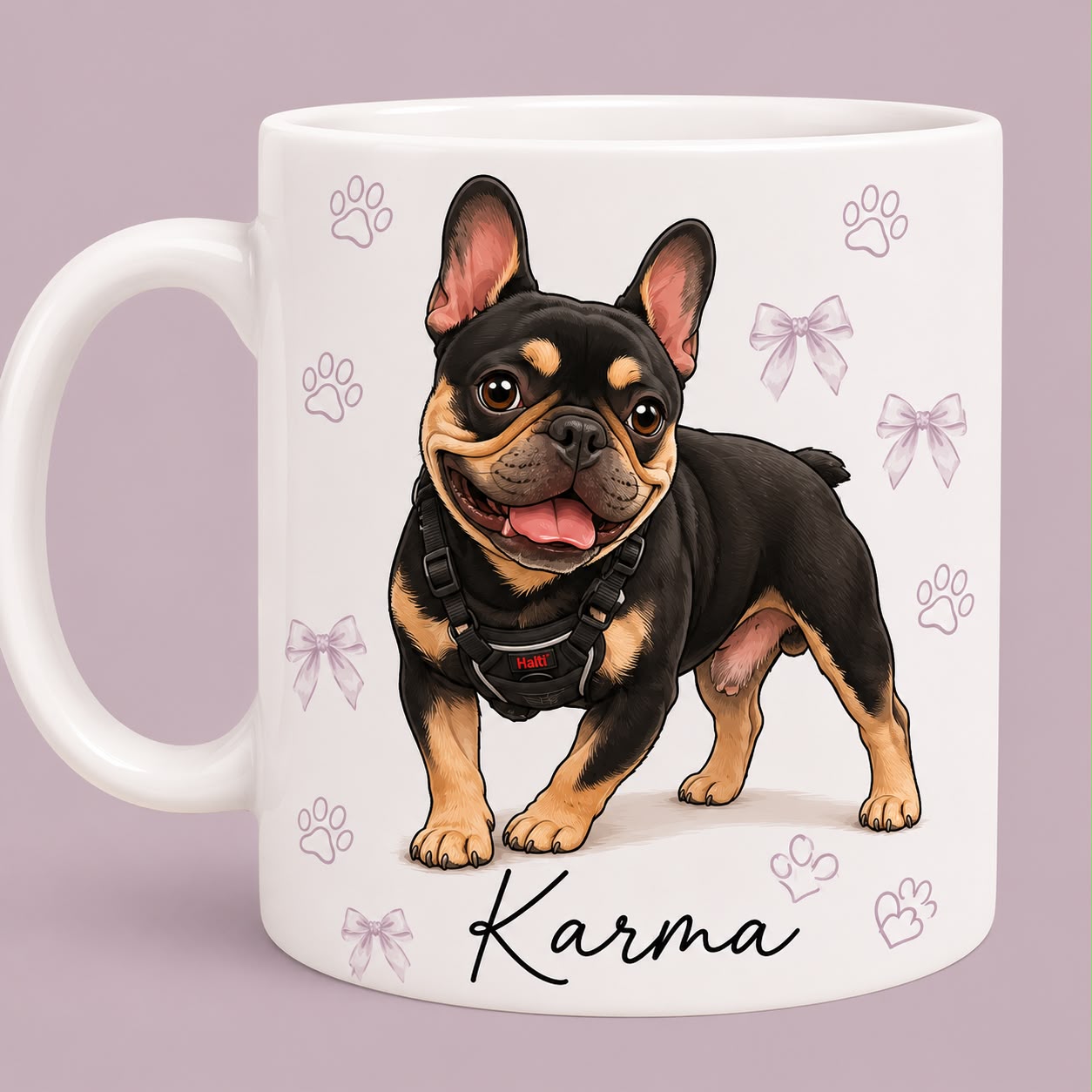 Personalised Pet Portrait Mug – Custom Dog, Cat, Rabbit & Small Animal Coffee Mug | Personalised Name Ceramic Mug | 11oz Gift.