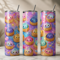 Cute Kawaii Dumpling Squishy Inspired 20oz Skinny Tumbler | Insulated Stainless Steel travel cup