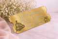 Personalised Polar Express Golden Ticket Plaque | Custom Christmas Keepsake Gift