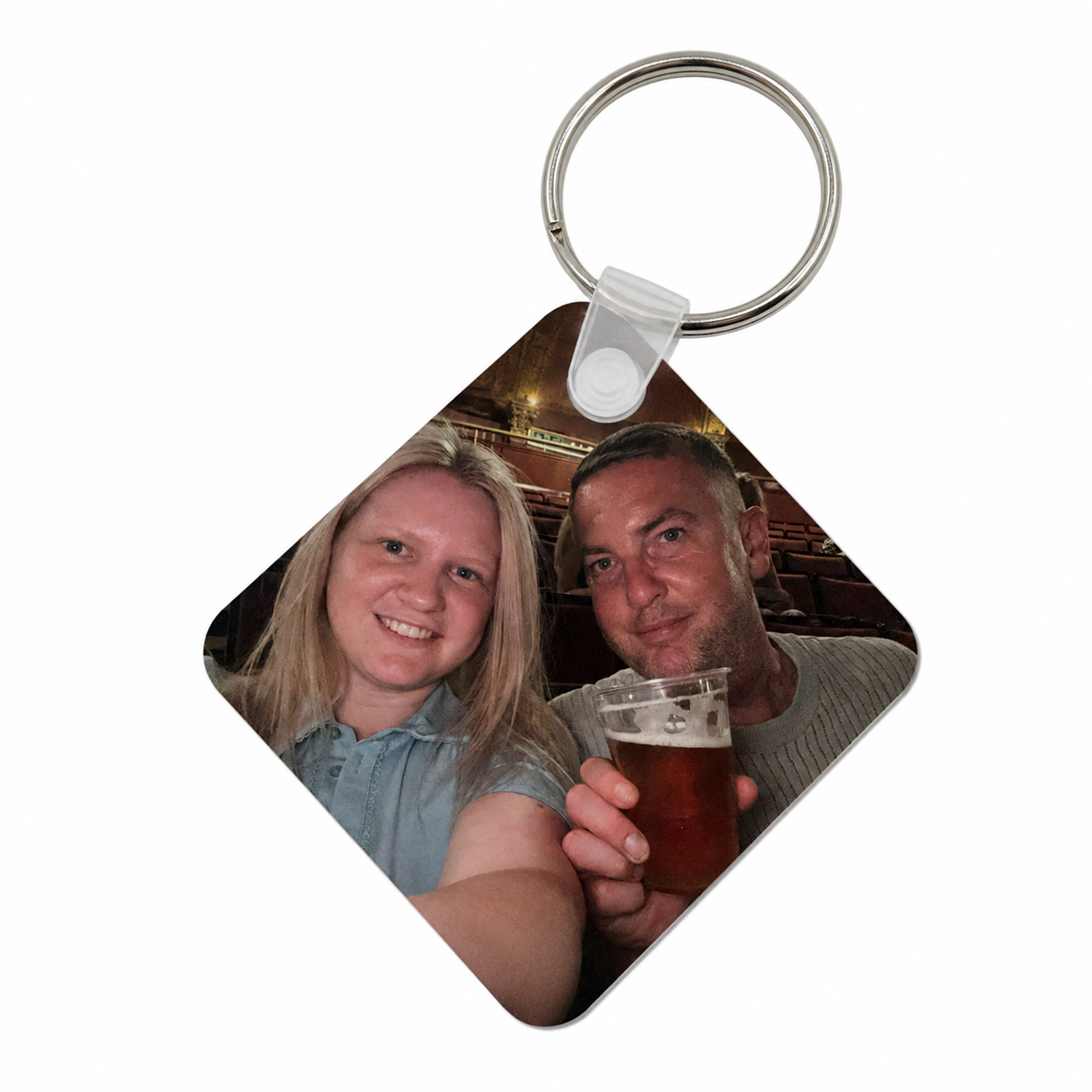 Personalised Photo Keyring – Custom Picture Keychain Gift