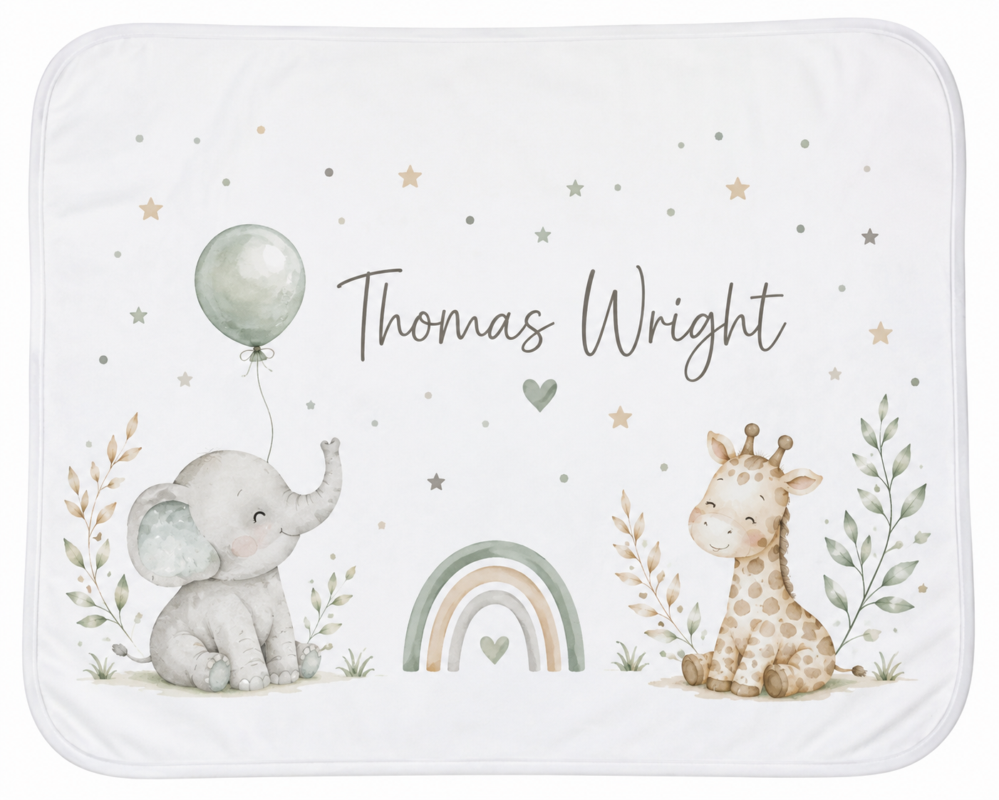 Personalised Baby Blankets | Custom Name Baby Gifts | Bubbles & Beakers
